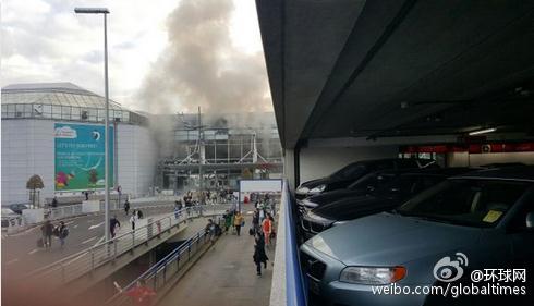 比利时首都机场发生2起爆炸。