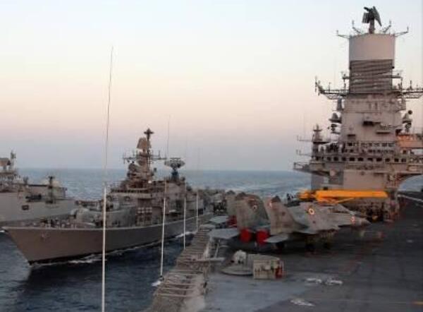 印媒：印美日将出动最大战舰参与三国联合军事演习