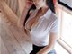 花漾写真VOL.129妲己白衬衫黑裙子秘书写真