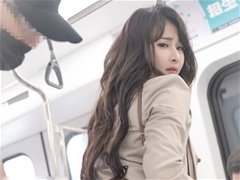 爆乳女神乐乐电车遭遇痴汉无圣光图集