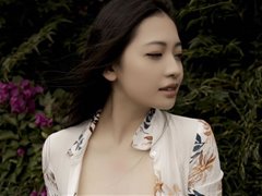 唯美女孩夏暮光田园风高叉裙无圣光图集