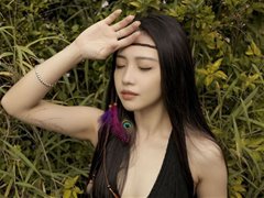 唯美女孩夏暮光户外春光无限好无圣光图集