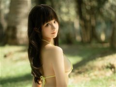 可爱小姐姐蠢沫沫 - 野餐日果体沐浴阳光