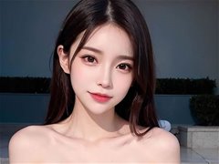 华灯初上泳池里的AI美女如花似玉5