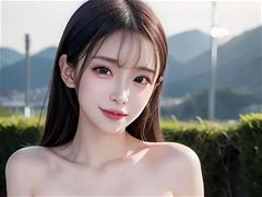 踏着霞光而来淋浴在阳光下的AI美女5