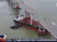 广州南沙一大桥被船只撞断致2死3失联